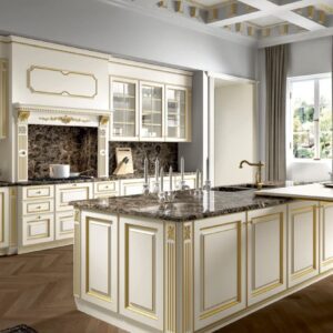 Paris klassik mətbəx mebeli - klassik mətbəx mebelləri - mebel - классическая кухонная мебель - Luxconcept.az